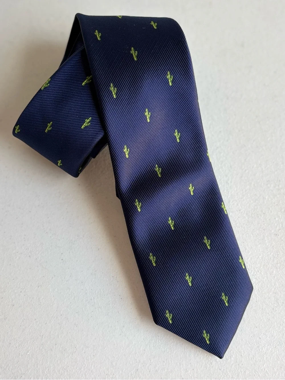 Child’s Necktie Navy blue green cactus boys Gap Kids / Old Navy Arizona Desert